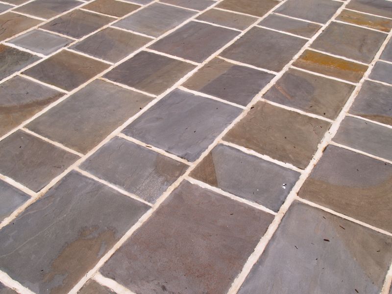 Natural Stone Paver Arrangement